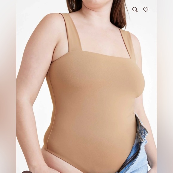 Nuuds Square Neck Tank bodysuit size Large - Picture 1 of 5